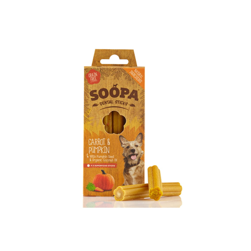 Soopa dental sticks pumpkin & carrot (dynia i marchew) 100g