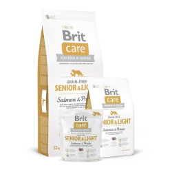 Brit care grain-free senior & light salmon & potato 1 kg