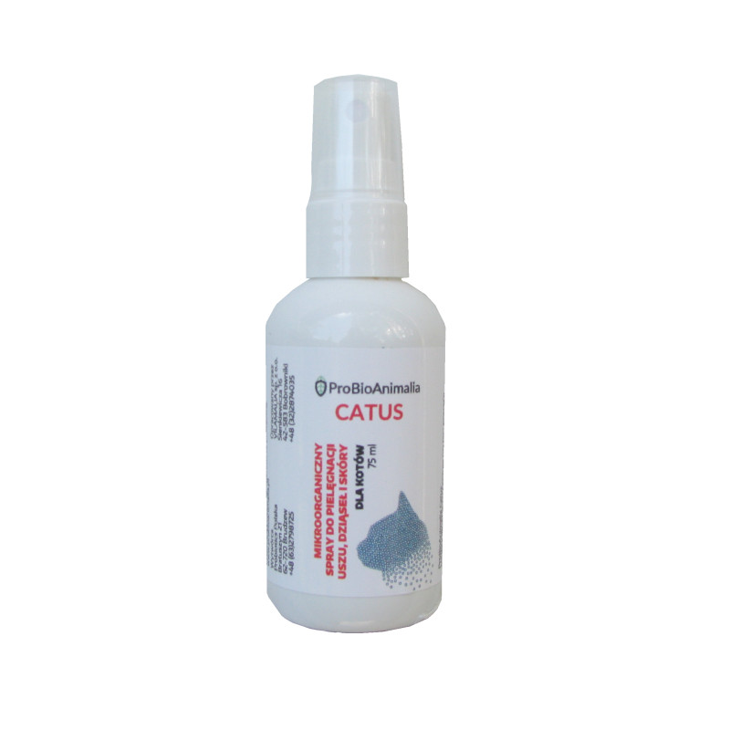 Probio animalia catus - mikrooorganiczny spray do uszu, dziąseł i skóry dla kotów 75 ml
