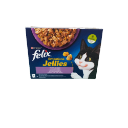 Felix sensations jellies wybór smaków saszetki dla kota w galarecie (12x85g)