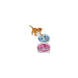 Yarro zabawka dla kota gonitwa ufo z 2 piłkami, śred. 25cm, niebieska [y10605 nieb]