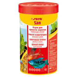 Sera san 250 ml, płatki - pokarm wybarwiający [se-00250] 250 ml