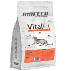 Biofeed vitalfit - dorosłe koty wszystkich ras z łososiem 2kg-wycofane