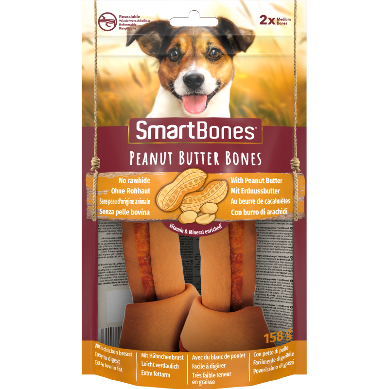 Smartbones peanut butter bones medium 2szt. [t027217]