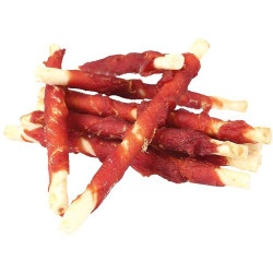 Fitmin ffl dog treat duck with rawhide stick 200g