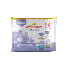 Almo nature functional multipack sensitive (3*ryba, 3*drób)  6x70 g