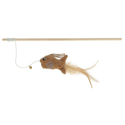 Kerbl wędka dla kota z rybką, 40 cm [81674]