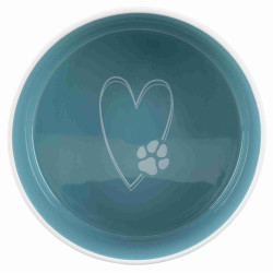 Trixie miska ceramiczna pet's home, 0.8 l/o 16 cm, kremowa/jasnoniebieska [tx-25051]