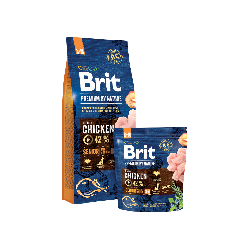 Brit premium by nature senior s+m 1 kg