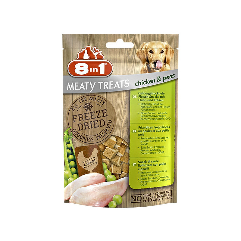 8in1 przysmak 8in1 dog freeze dried chicken/peas 50 g. [t146087]
