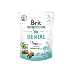 Brit care dog functional snack dental venison & rosemary 150g