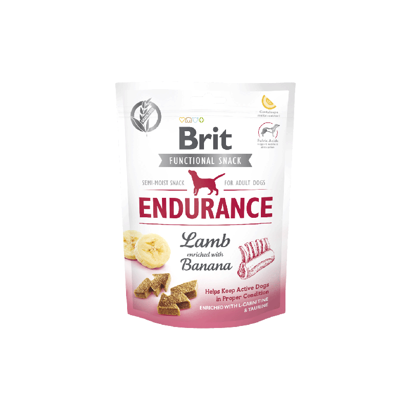 Brit care dog functional snack endurance lamb & banana 150g