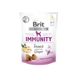 Brit care dog functional snack immunity insect & ginger 150g