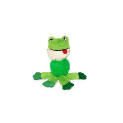 Yarro zabawka pluszowa dla psa - żaba z piłką z kolcem, piszcząca 28cm [y0024]