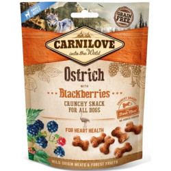Carnilove crunchy snack heart health ostrich & blackberries 200g