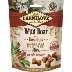Carnilove crunchy snack fast recovery wild boar & rosehips 200g