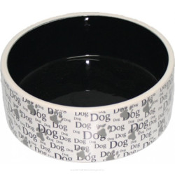 Yarro miska ceramiczna dla psa z napisem dog 15,5x6cm [y2718]