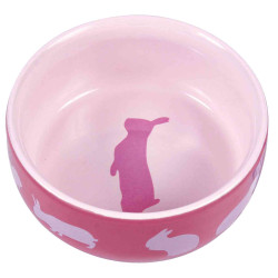 Trixie miska ceramiczna dla królika z motywem, 250 ml/ śr.11 cm [tx-60733]