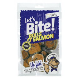 Brit let's bite rolls o'salmon 80 g