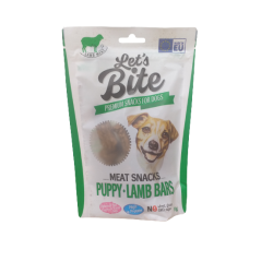 Brit let's bite meat snacks puppy lamb bars 80g