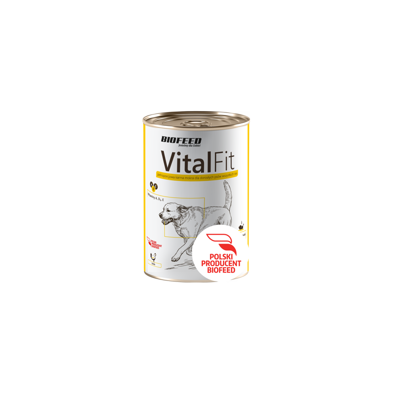 Biofeed vitalfit puszka dla psów z drobiem 1250g