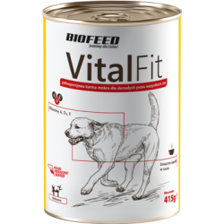 Biofeed vitalfit puszka dla psów z wołowiną 1250g