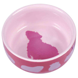 Trixie miska ceramiczna dla świnki morskiej z motywem świnki morskiej, 250 ml, śr. 11 cm [tx-60732]