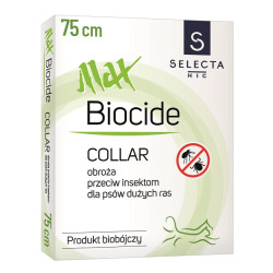 Selecta obroża biobójcza maxbiocide 75cm brązowa