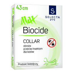 Selecta obroża biobójcza maxbiocide 43 cm czerwona (dla kota)