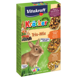 Vitakraft kracker kolba dla królika popcorn, miód i owoce leśne 3szt