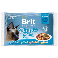 Brit pouch gravy fillet dinner plate 4x85g
