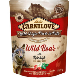 Carnilove dog pouch adult wild boar with rosehips grain-free 300g