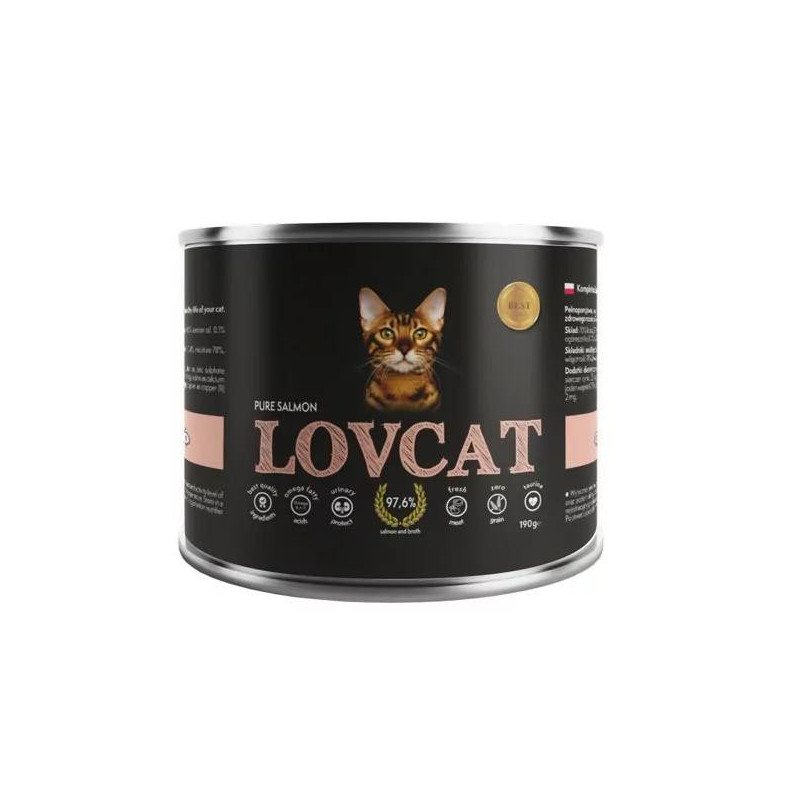 Lovcat pure salmon - łosoś 190g