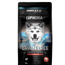 Biofeed euphoria junior dog grain free turkey & salmon 300g-wycofane