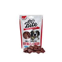 Brit let's bite meat snacks beef dices with chicken 80g