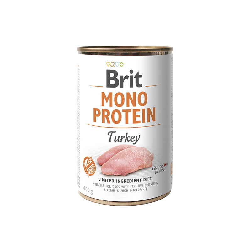 Brit mono protein turkey puszka dla psa z indykiem 400g