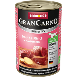 Animonda grancarno sensitive adult puszki czysta wołowina z ziemniakami 400g