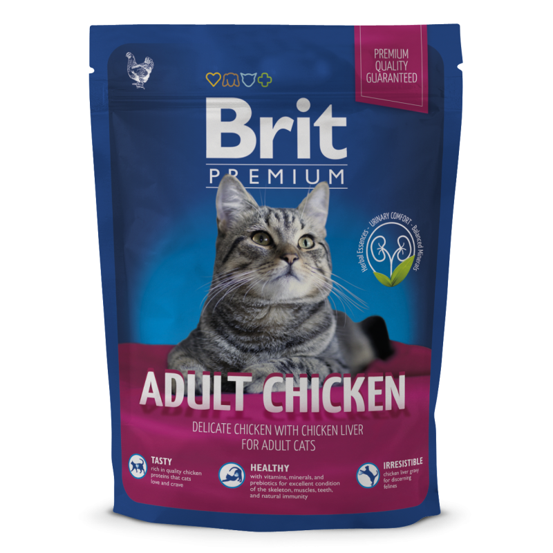 Brit premium cat adult chicken 300 g