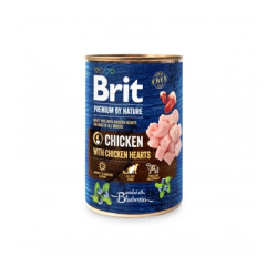 Brit premium by nature puszka kurczak z sercami 800g