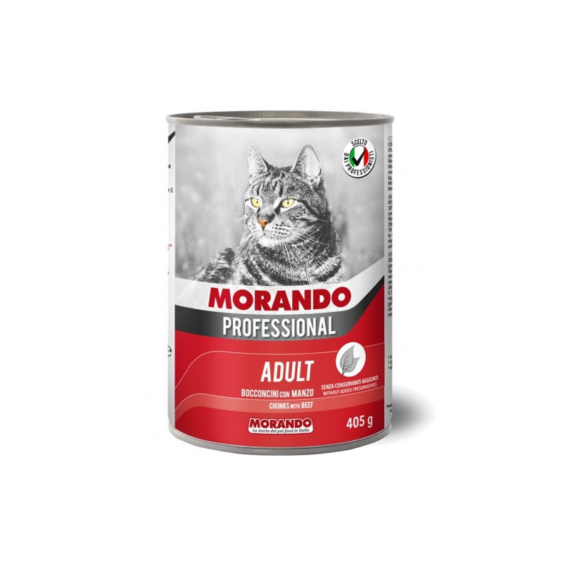 Morando pro kot kawałki z wołowiną 405g
