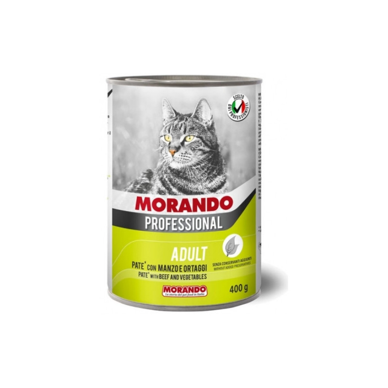 Morando pro kot pasztet z wołowiną i warzywami 400g
