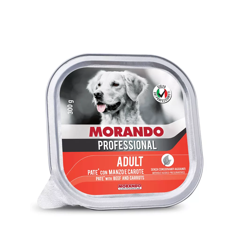 Morando pro pies pasztet z wołowiną i marchewką tacka 300g
