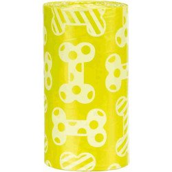 Trixie woreczki na odchody o zapachu cytrynowym, m, 20szt x 4 rolki/op. żółte [tx-23473]