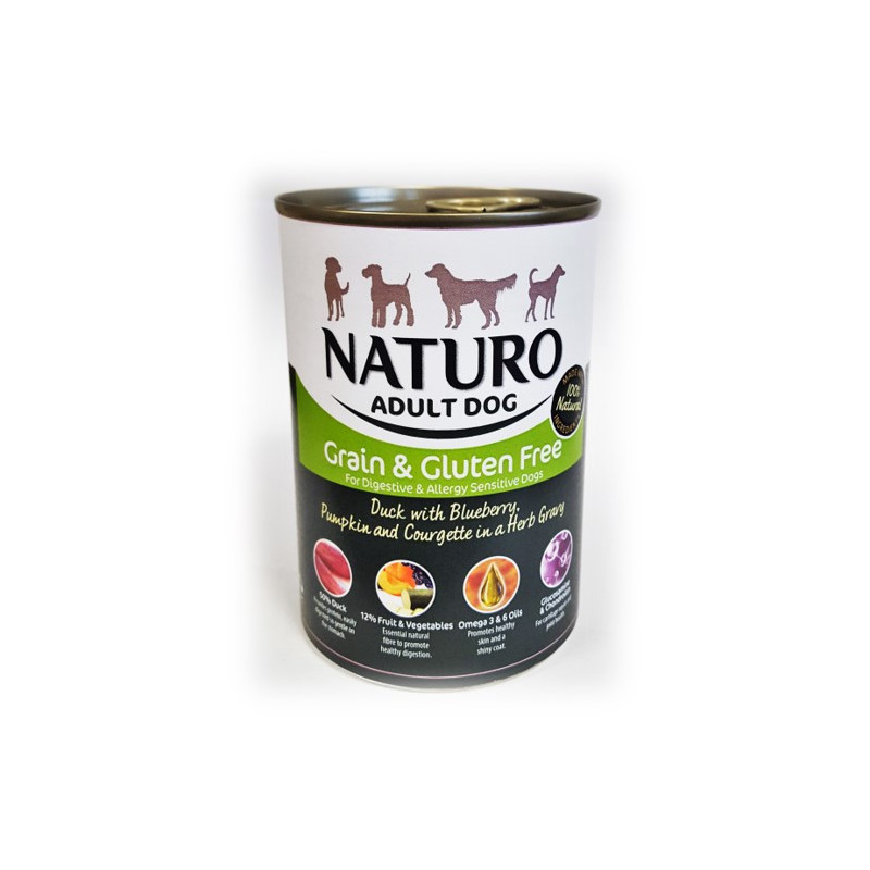 Naturo kaczka & jagody, dynia, cukinia, w sosie ziołowym 390 g