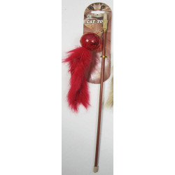 Yarro zabawka dla kota - wędka z plastikową piłeczką i futerkiem [y0223]