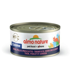 Almo nature hfc cuisine - tuńczyk, kurczak i szynka 70 g