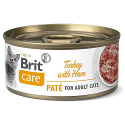 Brit care cat turkey & ham puszka dla kotów z indykiem i szynką 70g