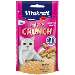 Vitakraft crispy crunch przysmak dla kota, słód 60g