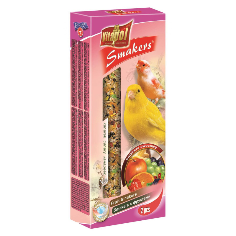 Vitapol smakers dla kanarka owocowy 2szt op [zvp-2510] 60g