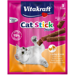 Vitakraft cat stick mini indyk i jagnięcina przysmak dla kota 3szt